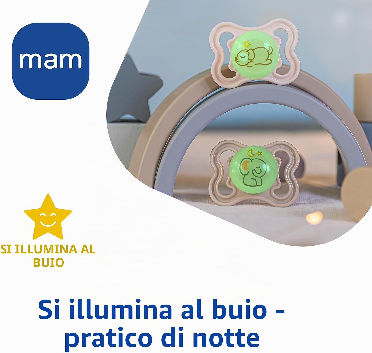 MAM SUPREME NIGHT szilikon cumi 0–6 hónapos korig