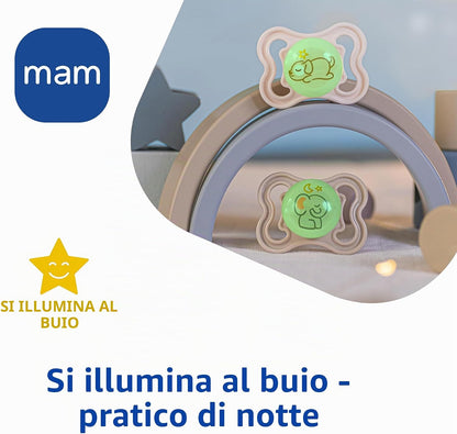 MAM SUPREME NIGHT szilikon cumi 0–6 hónapos korig