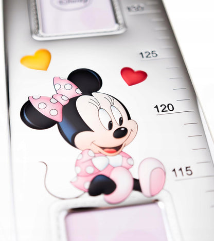 VALENTI Disney Minnie měřítko výšky ze stříbra a dřeva 140 cm