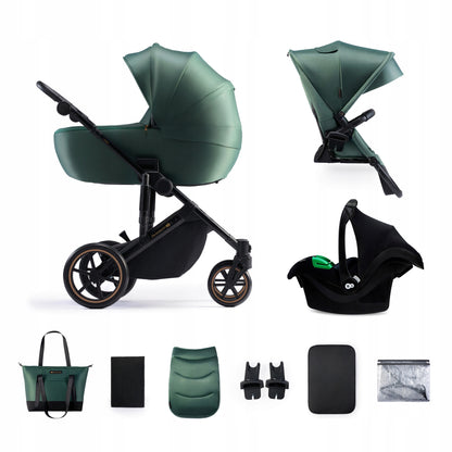 KINDERKRAFT PRIME2 PRO 3v1 multifunkční kočárek do 22kg + autosedačka MINK PRO