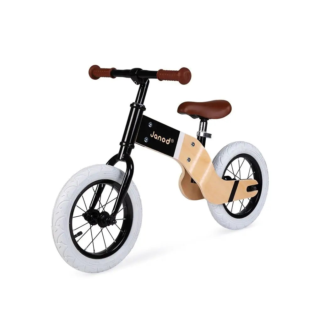 JANOD Bikloon Deluxe dřevěné odrážedlo 12" sedlo 40-46 cm
