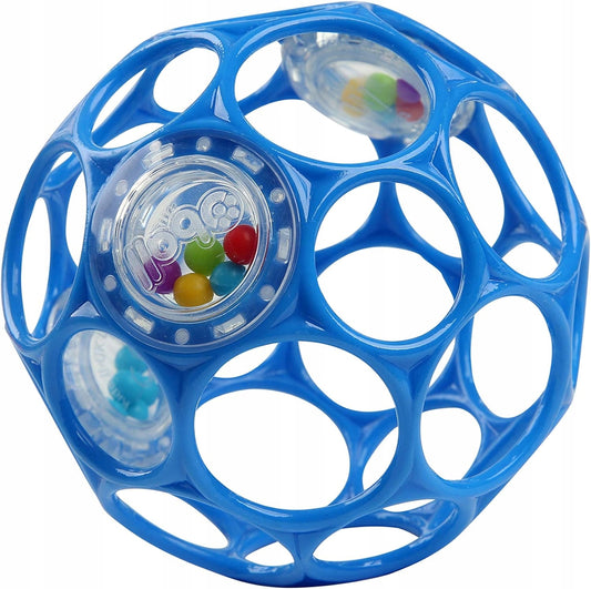 BRIGHT STARTS Oball Rattle silikonové chrastítko-kousátko 10 cm