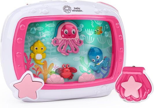BABY EINSTEIN Mořské sny hrací skříňka se světly + dálkové ovládání 22 x 29 cm