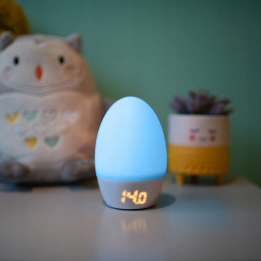 TOMME TIPPEE GroEgg bedside lamp with thermometer