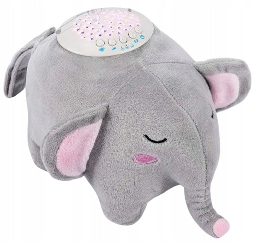 MOMCOZY plyšová hračka projektor hvězd 15 melodií a zvuků 13x19 cm SLON