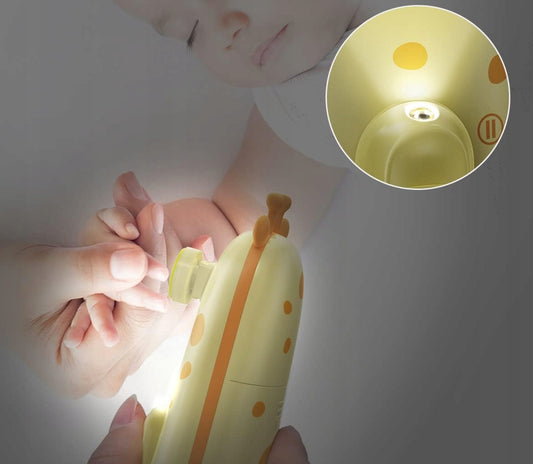 MEGAINVO elektrický pilník na nehty s LED světlem, 10 nástavců
