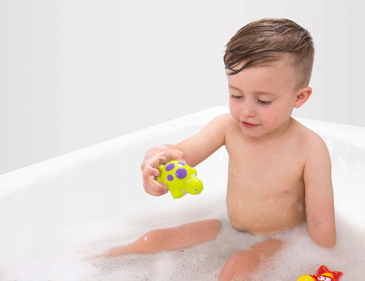 PLAYGRO Floating Friends Bath 3 bath toys.pieli + storage net