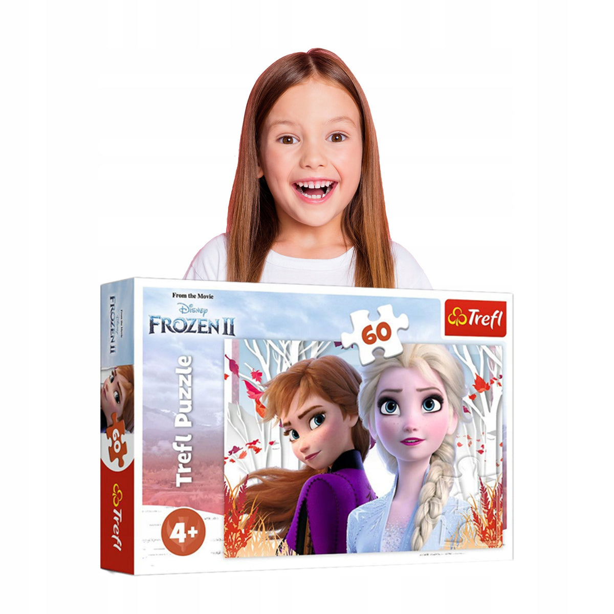 TREFL puzzle Kouzelný svět Anny a Elsy LEDOVÉ KRÁLOVSTVÍ 60 dílků 4 roky+