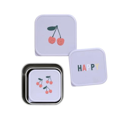 Lässig Happy Fruits ocelové nádoby na svačinu 3 ks