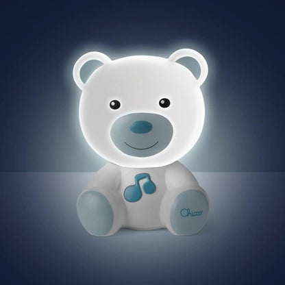 CHICCO DreamLight přenosná noční LED lampička s melodiemi 11 x 14 cm