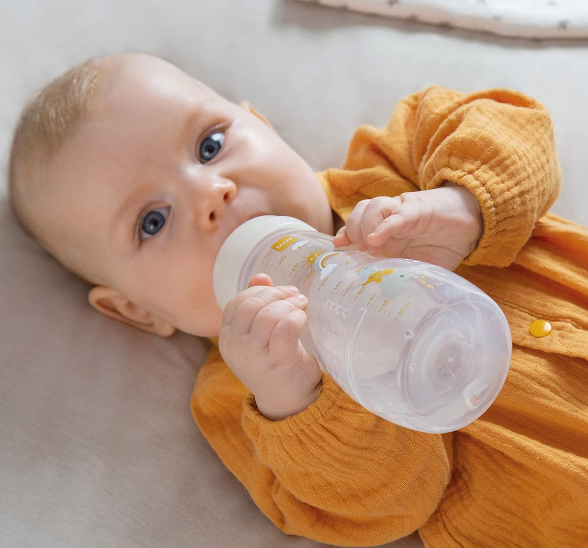 MAM Easy Active bottle 330 ml, teat 4, 6 m+ Elephant – product image 4