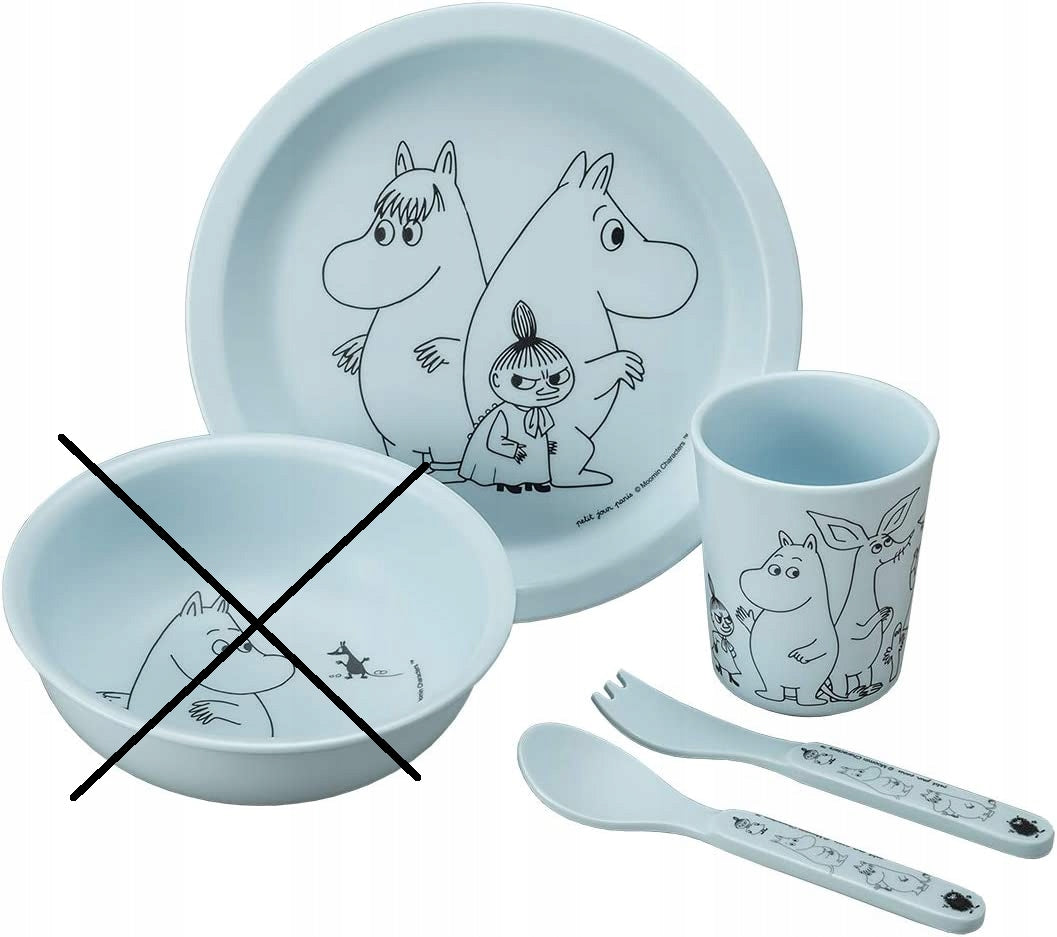 PETIT JOUR PARIS Set of dishes. - Plate, cup, cup, fork