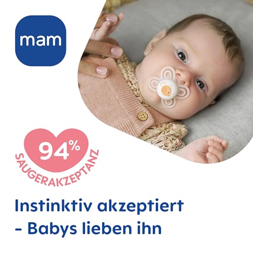 MAM Perfect Day & Night silikonový dudlík 0-6m x4 SVÍTÍCÍ