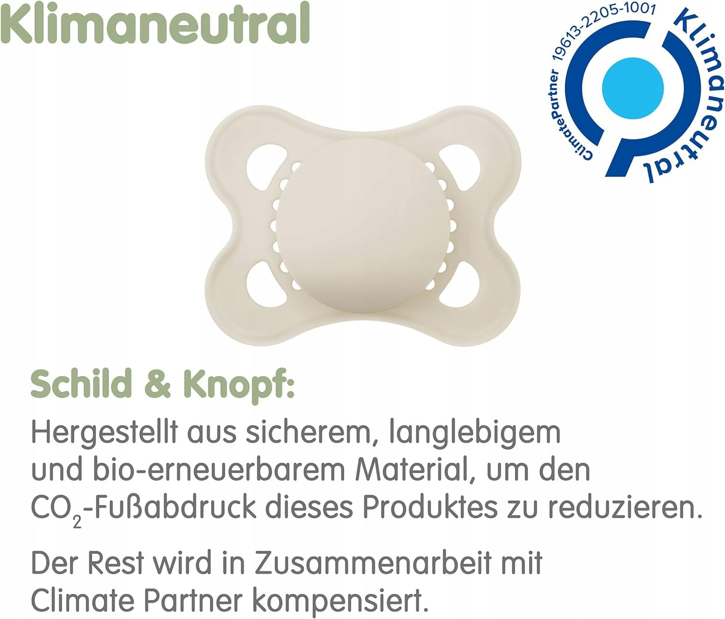 MAM ORIGINAL PURE pacifier x2 0–6m