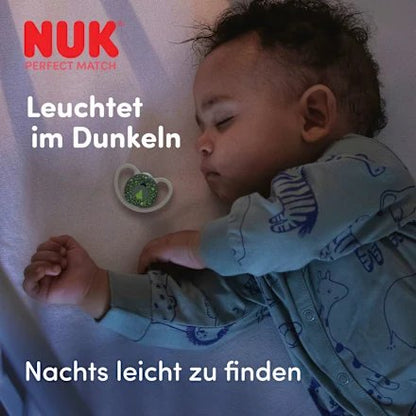 NUK Perfect Match Air Night pacifiers 0–6 months