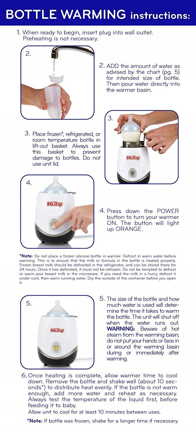NUBY 3-in-1 heater, bottle warmer, bottle defroster and steriliser