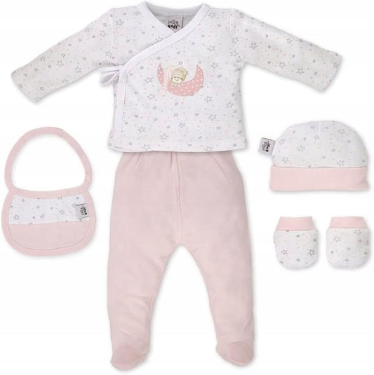 INTERBABY dárková sada z bambusu pyžamo čepice ponožky bryndák