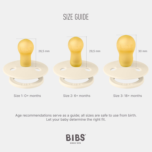 BIBS 2 rubber teats, round.rubber pacifiers