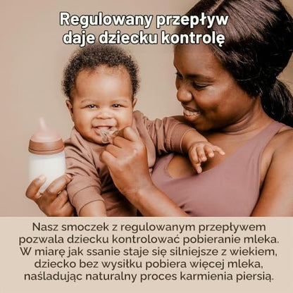 Suavinex Zero Zero antikoliková láhev 270 ml 3m+ střední průtok (M)