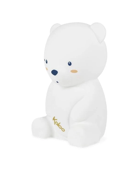 KALOO silikonová noční LED lampička 3 barvy 18 cm MEDVĚD