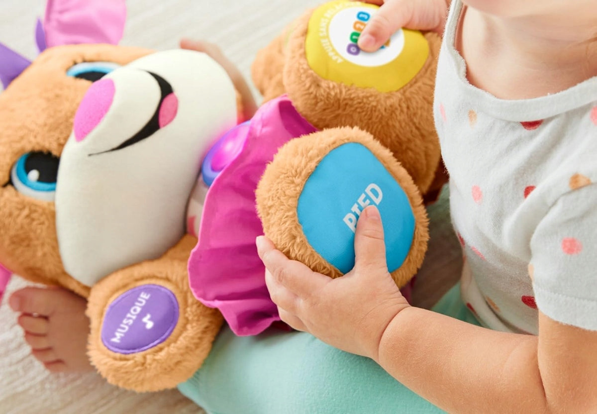 FISHER-PRICE FPP52 sestřička štěňátka učence, francouzský jazyk