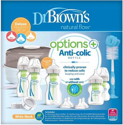 DR. BROWN'Smicrowave steriliser + bottles and brushtongs includedcolour white and greyBPA-freeGood, new