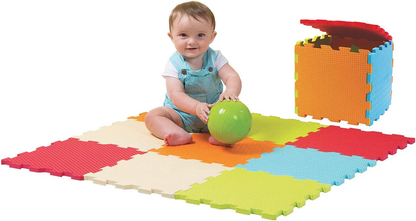 LUDI covoraș puzzle pliabil SENZORIAL 90x90
