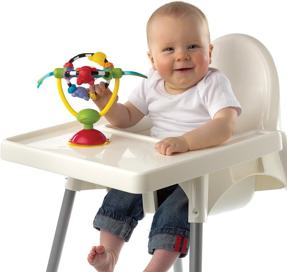 PLAYGRO hračka s chrastítkem a přísavkou na židličku nebo stůl 19,5 cm