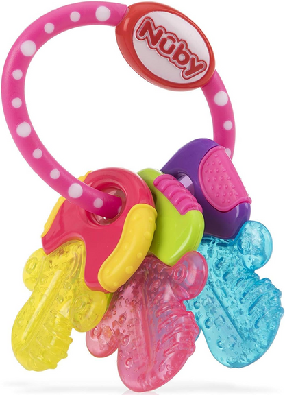 NUBY IcyBite massaggiagengive in silicone refrigerante 9 x 14 cm CHIAVI