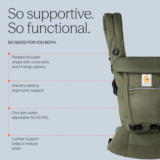 ERGOBABY ADAPT SoftFlex MESH ergonomické nosítko 3,2–20 kg