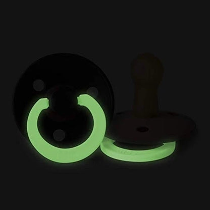 BIBS COLOUR GLOW pacifiers 2-pack, natural rubber, 0–6 months