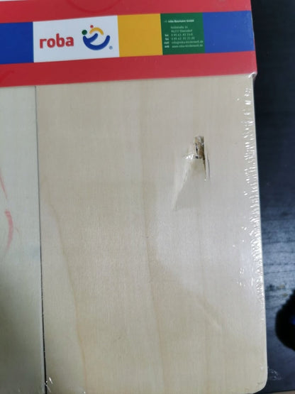 ROBAwooden tool caseage 3 l +number of elements 29new condition, damaged case -> last photo, rest unopened
