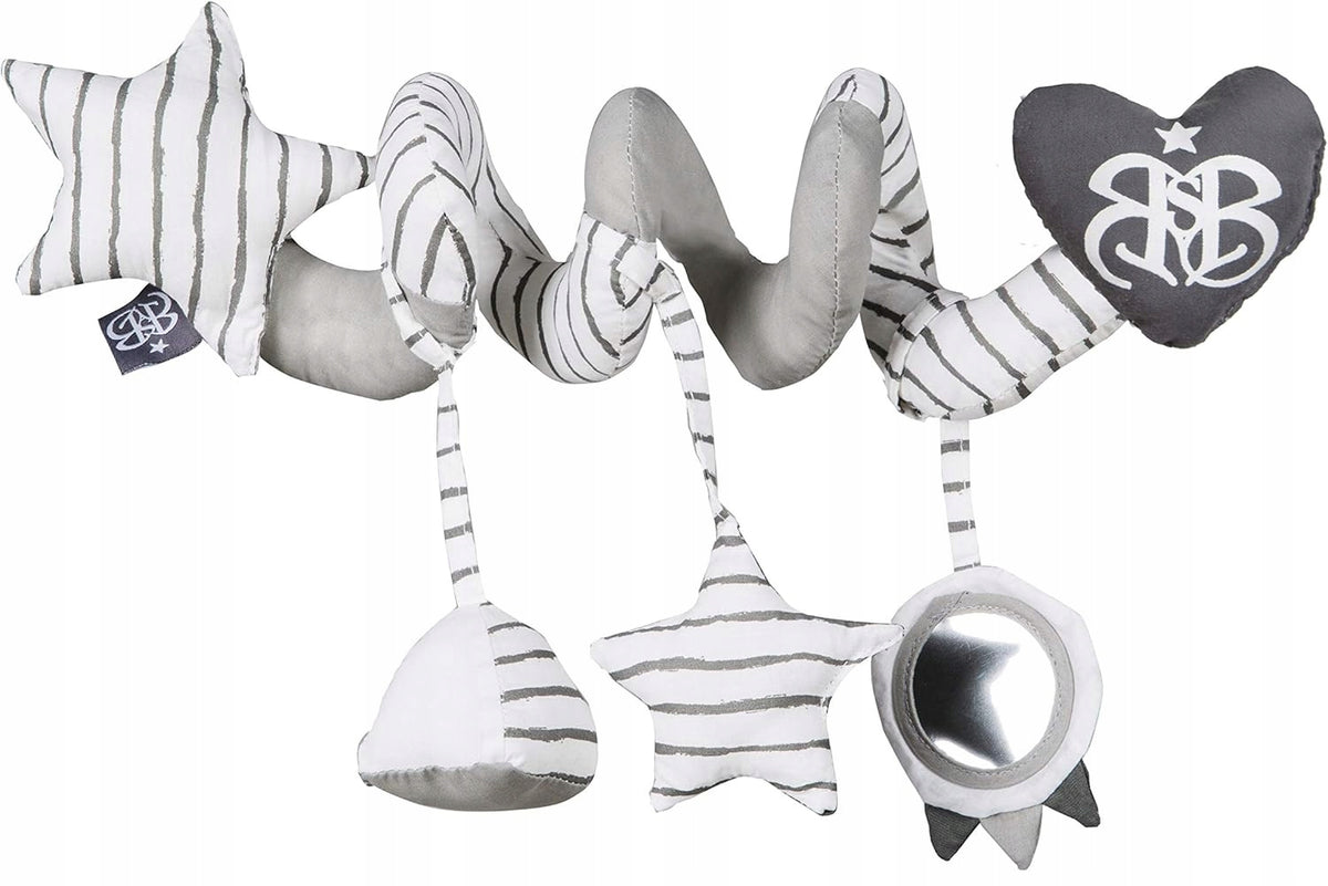 ROBA Rock Star Baby Kinderwagen- und Bettchen-Spirale mit Rassel und Spiegel