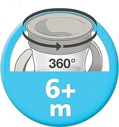 NUK Mini Magic Cup auslaufsicherer Trinklernbecher, im Dunkeln leuchtend, 360°, 160 ml, ab 6 Monaten – Produktbild 6