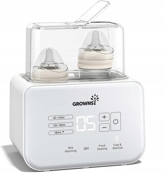 GROWNSY 6in1 Doppel-Sterilisator Flaschenwärmer