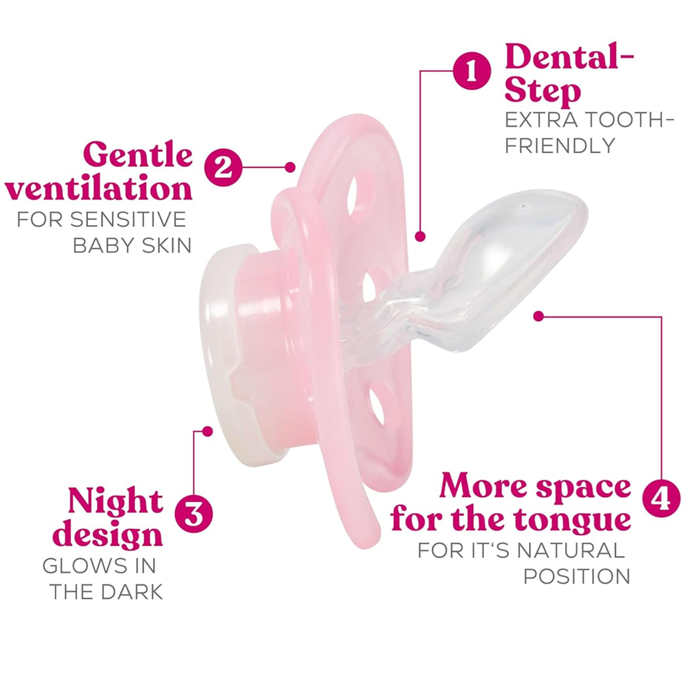 DENTISTAR NIGHT Silikon-Schnuller 3er-Pack 0–6 Monate – Produktbild 2