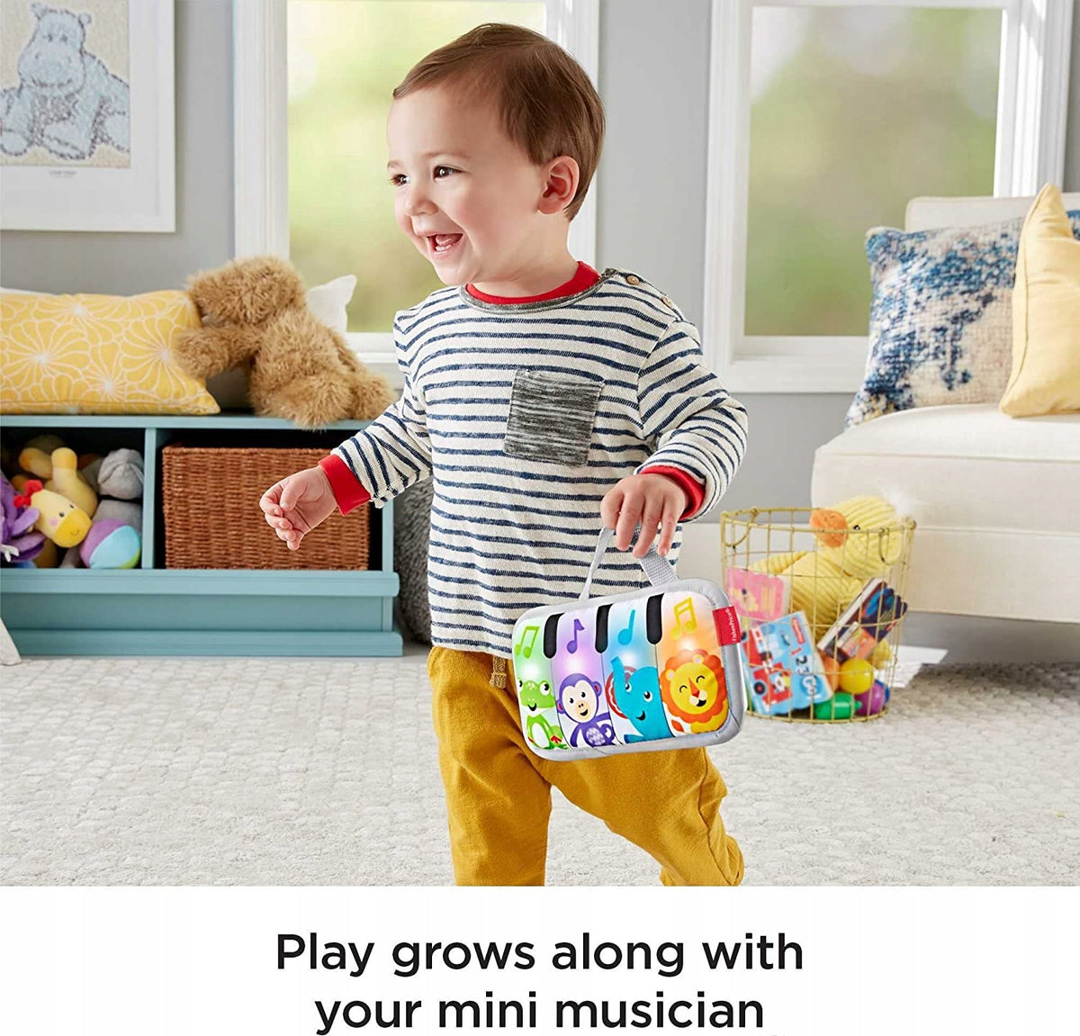 FISHER-PRICE polštář na hraní na bříšku PIANO