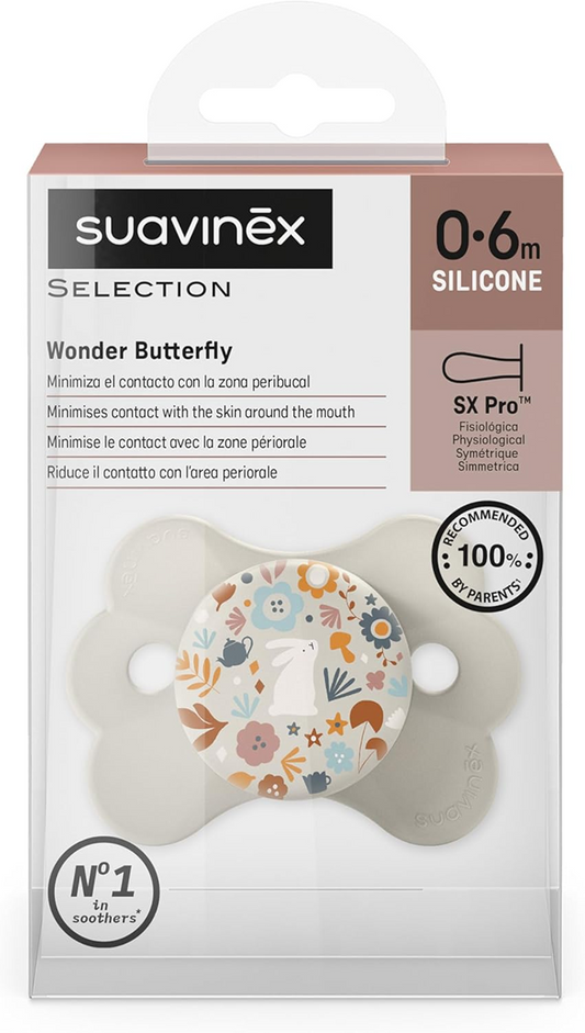 SUAVINEX dudlík SELECTION SX PRO silikon 0-6m