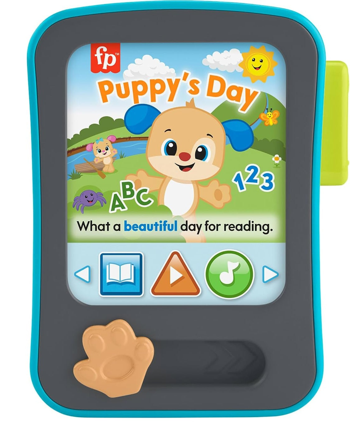 FISHER-PRICE JFK28 Puppy’s Learning Story Reader in 3 languages
