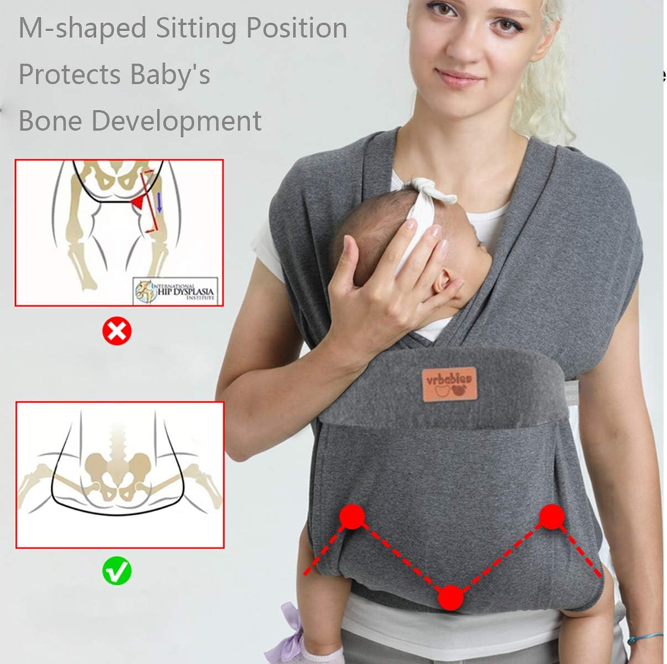 VRBABIES ergonomické měkké nosítko 3-15kg