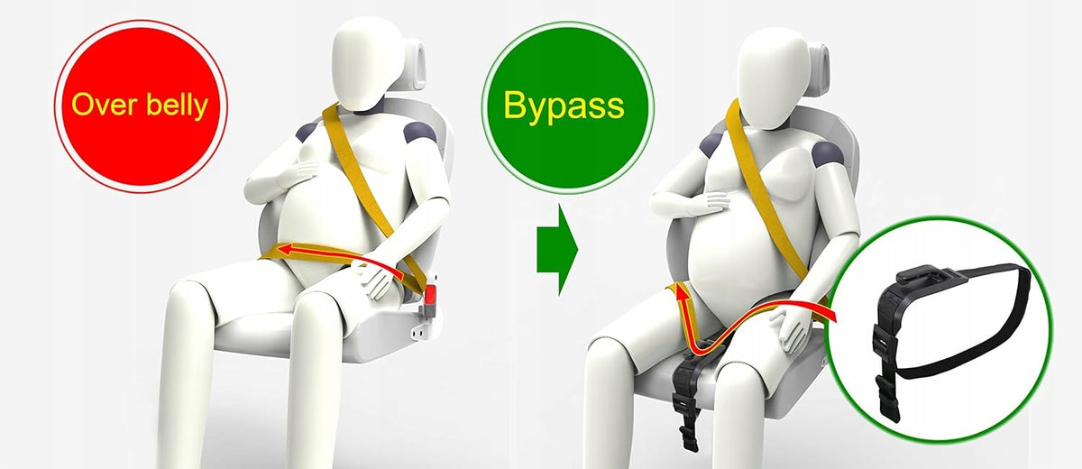 ZUWIT adapter do pasów samochodowych dla kobiet w ciąży i osób po operacji, over belly i bypass