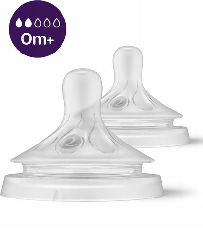 PHILIPS AVENT Natural RESPONSE dudlíky na lahve 0m+ x2
