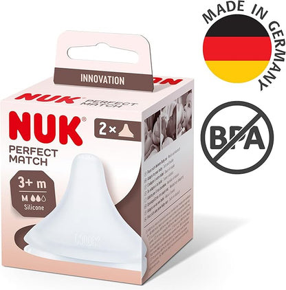 NUK Perfect Match Sauger M mittlerer Durchfluss 3 m+ – Produktbild 2