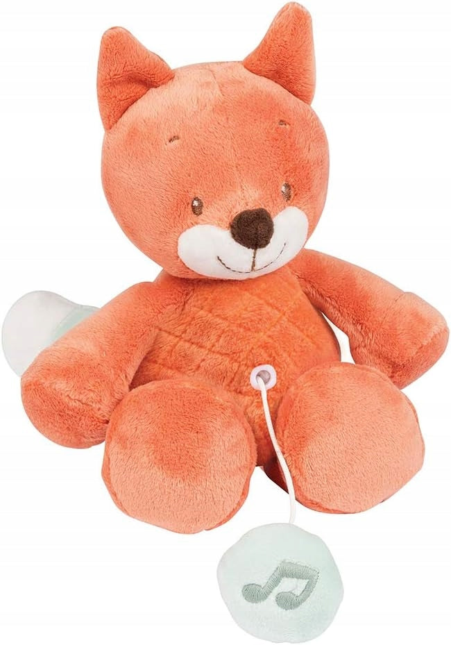 NATTOU plush cuddly toy with La-Le-Lu music box, OSCAR FOX, 20 cm