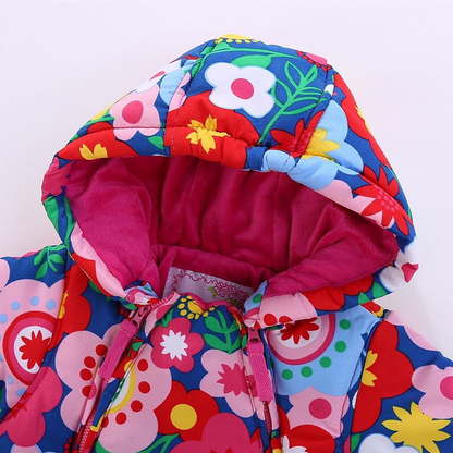 JIAMY Winteroverall mit Kapuze 18–24 Monate + Handschuhe und Schühchen – Produktfoto 3