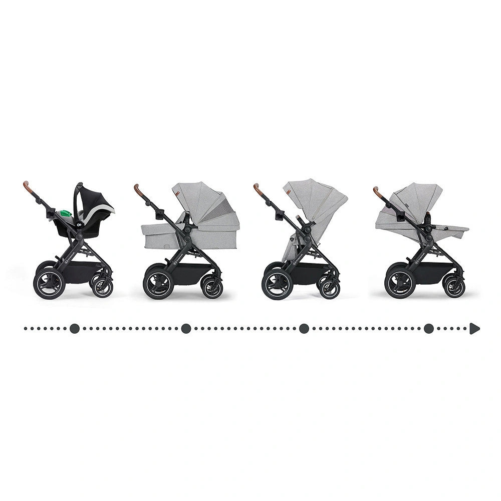 KINDERKRAFT B-TOUR 3w1 wózek wielofunkcyjny do 22kg + fotelik MINK PRO – DARK GREY – zdjęcie 13