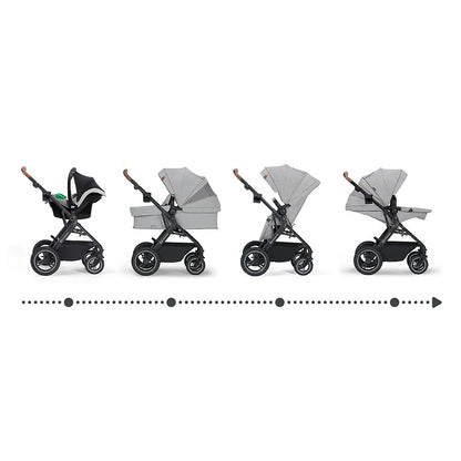 KINDERKRAFT B-TOUR 3w1 wózek wielofunkcyjny do 22kg + fotelik MINK PRO – DARK GREY – zdjęcie 13