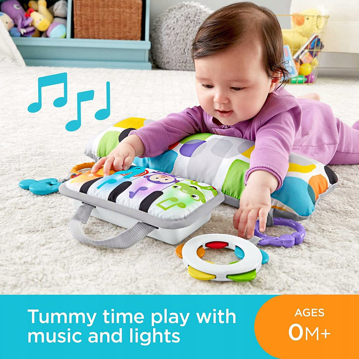 FISHER-PRICE polštář na hraní na bříšku PIANO