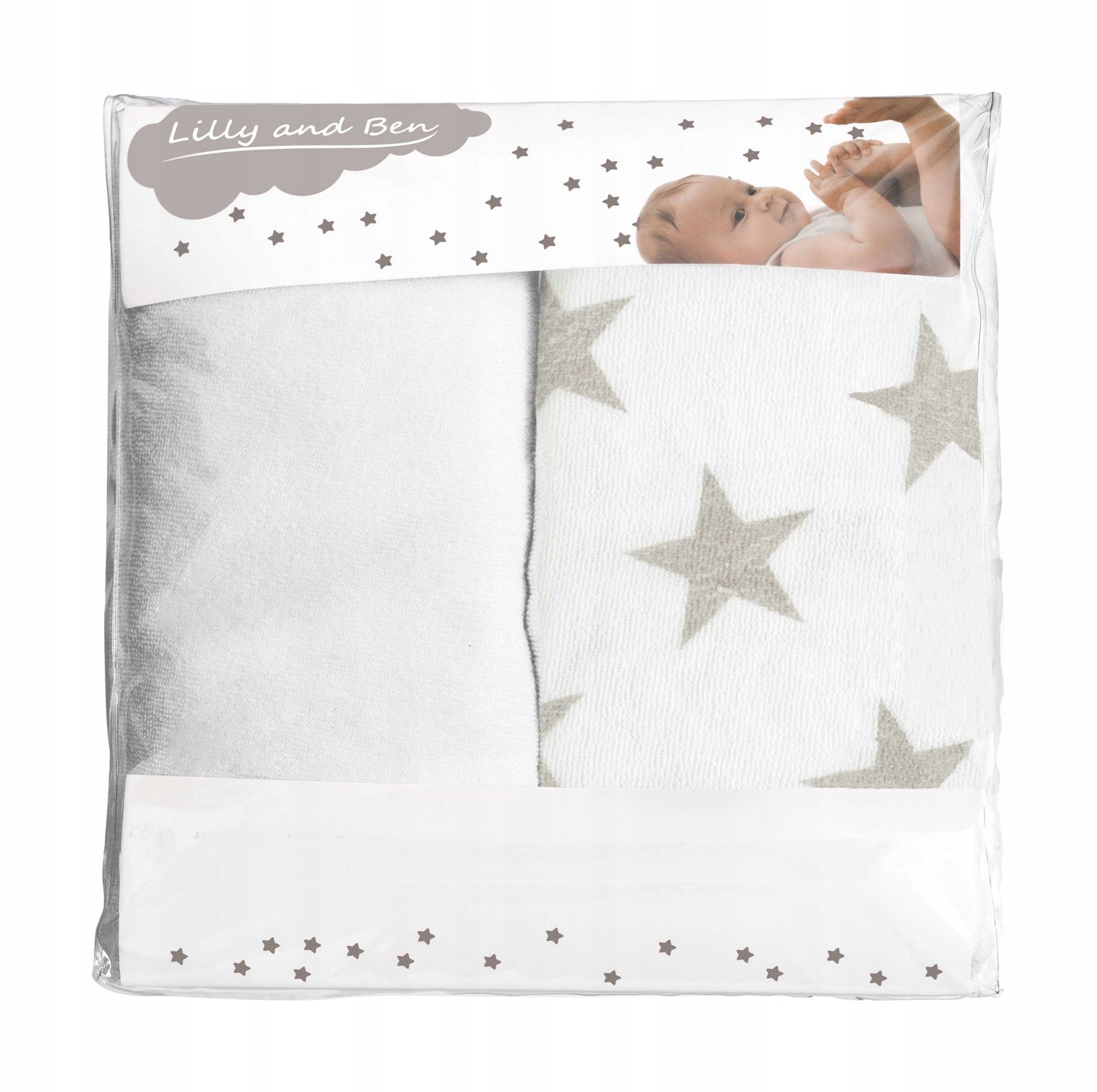 LILLY&BEN terry changing mat cover 50x70 x2