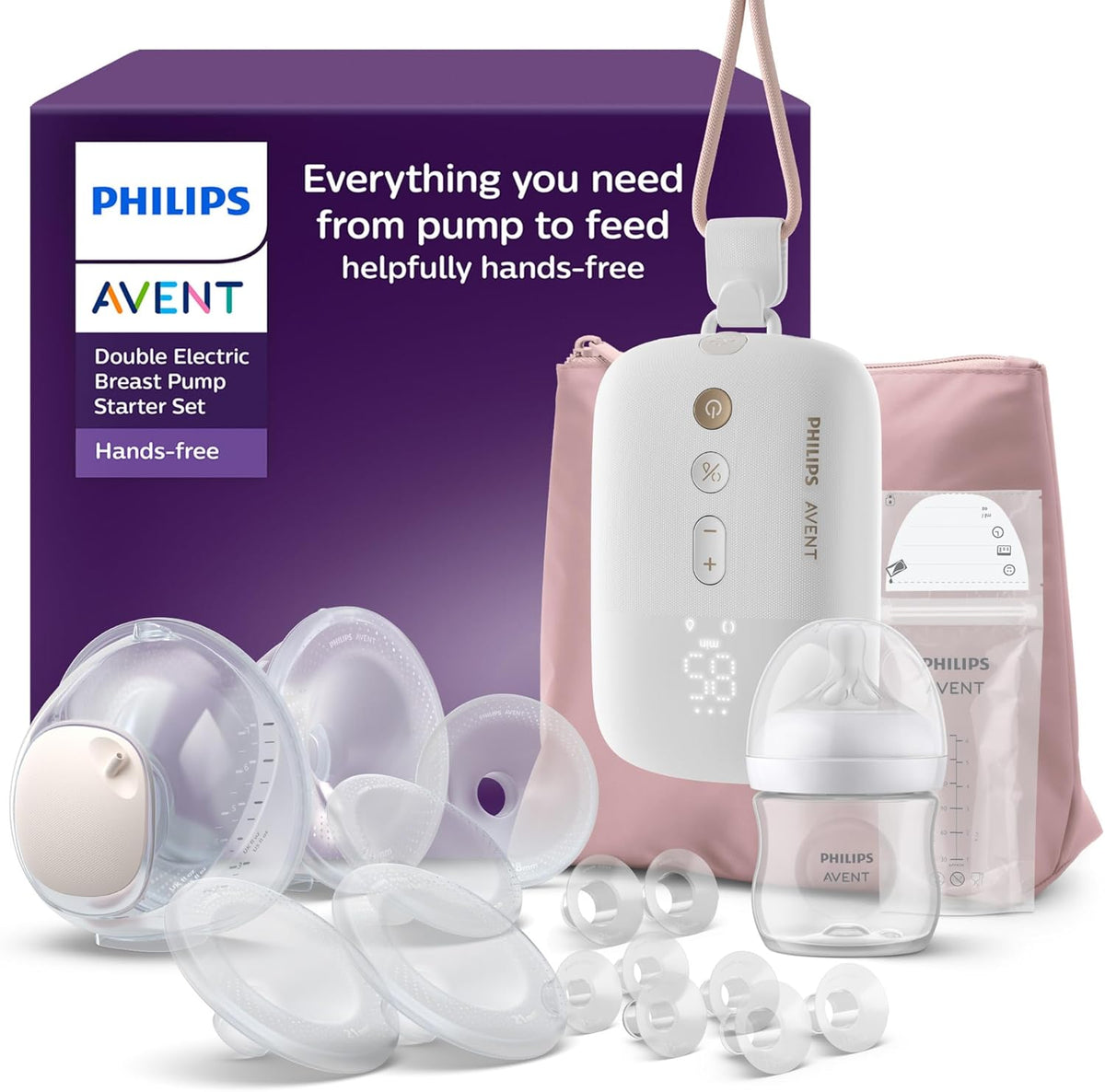 PHILIPS AVENT double hands-free shell breast pump SCD553/11